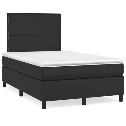 Boxspringbett Mit Matratze Kunstleder Schwarz