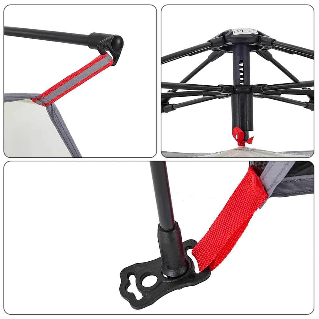 Strandzelt 2 Personen Quick Release Wasserdicht Grau