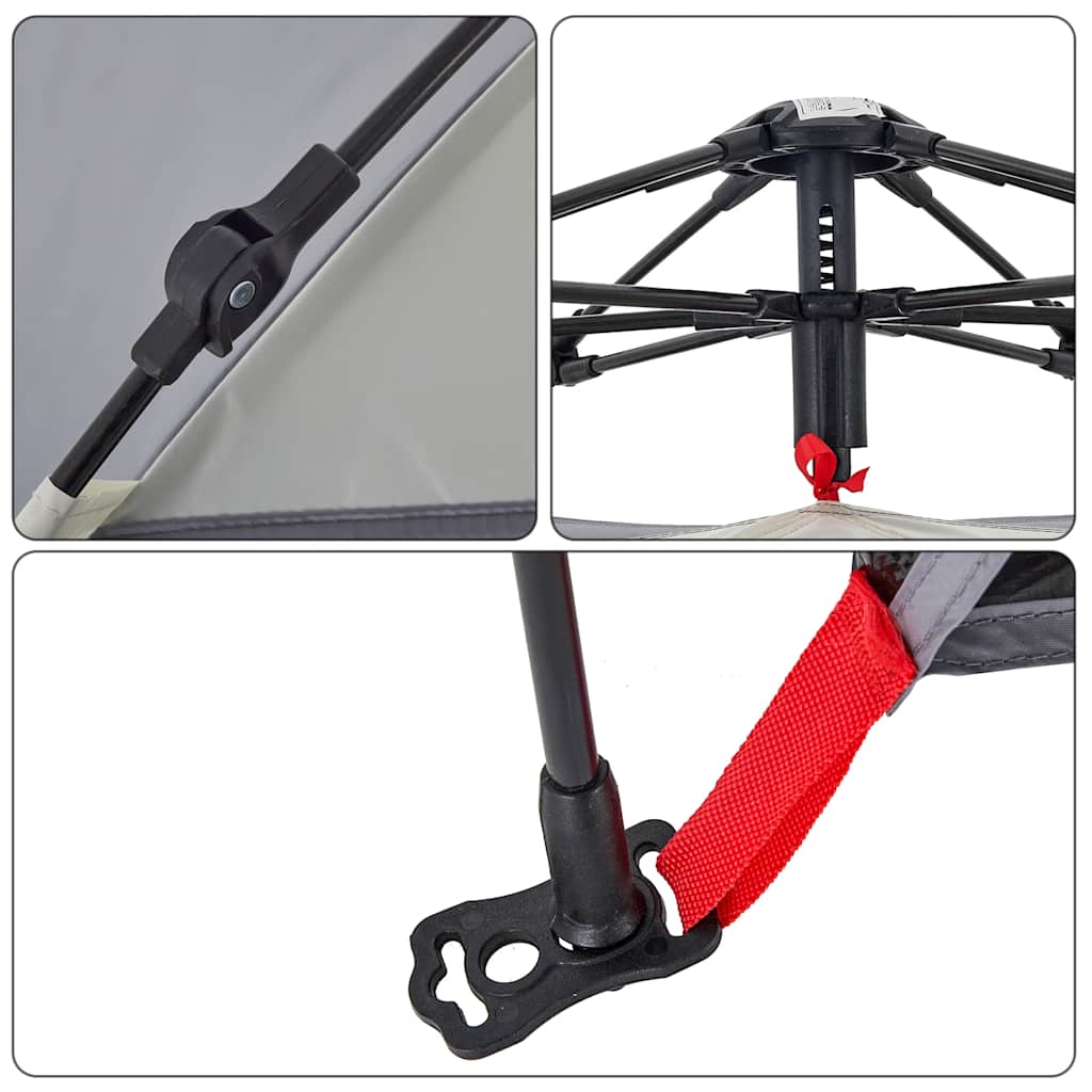 Strandzelt 2 Personen Quick Release Wasserdicht Grau