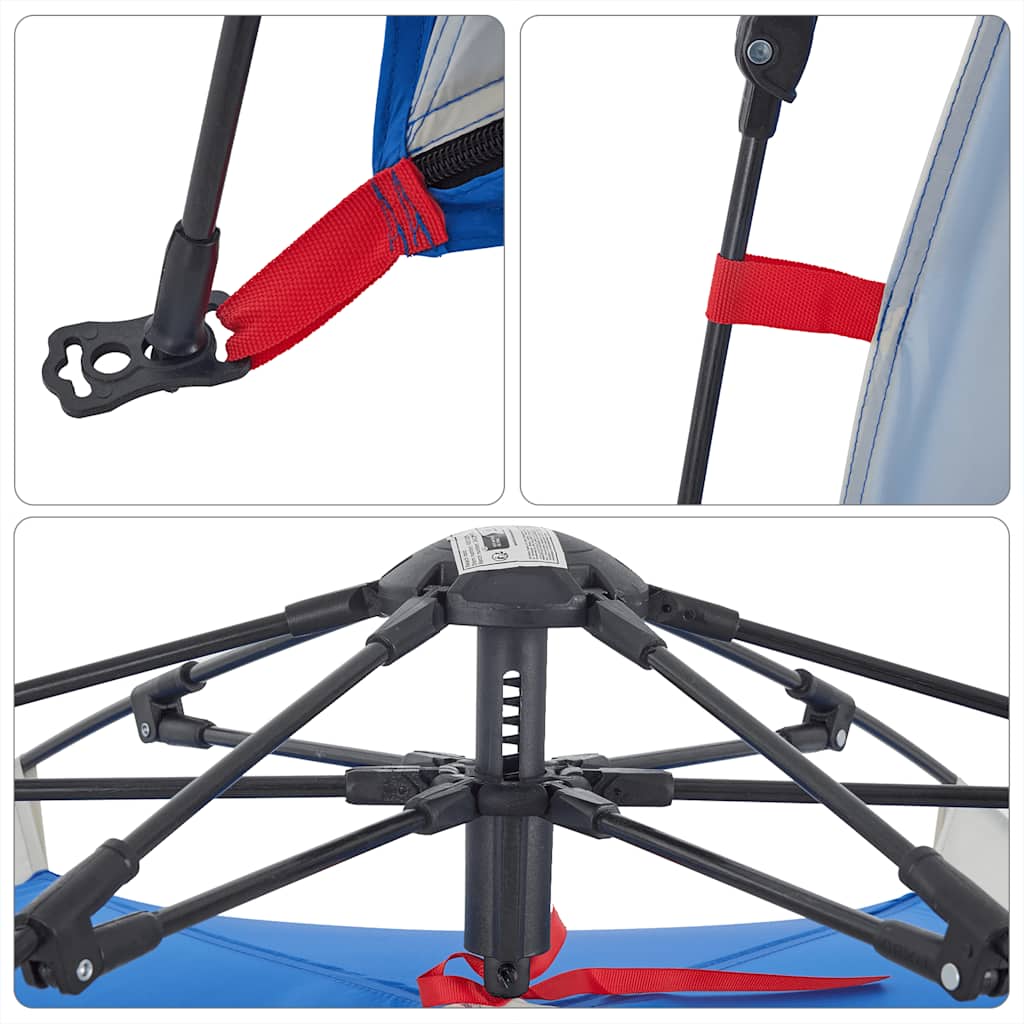 Strandzelt 3 Personen Quick Release Wasserdicht Azurblau