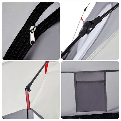 Strandzelt 3 Personen Quick Release Wasserdicht Grau