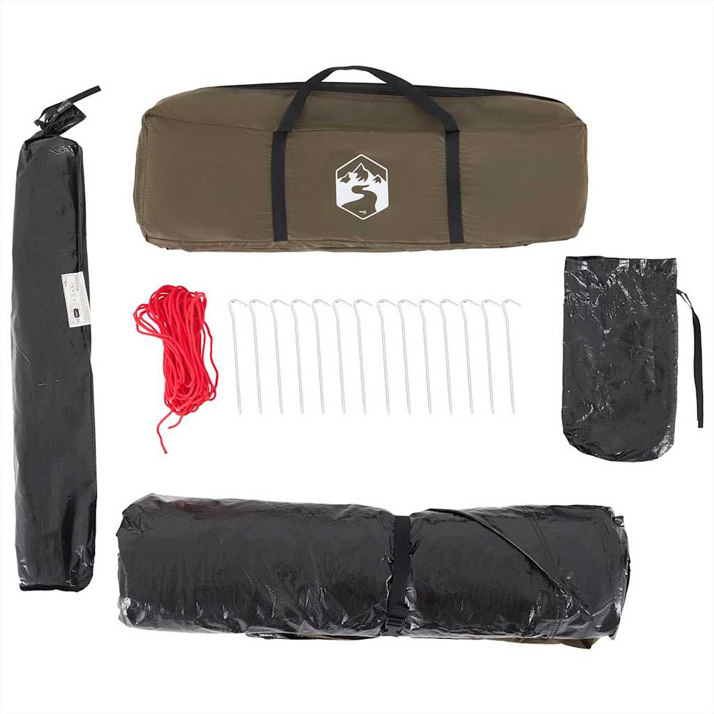 Angelzelt 4 Personen Wasserdicht Olivgrün