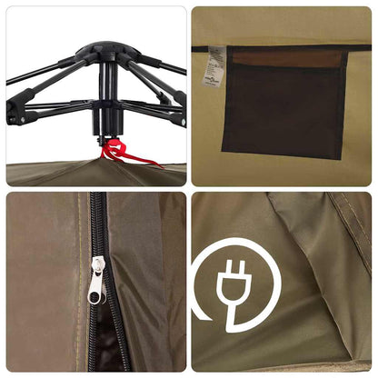 Angelzelt 4 Personen Quick Release Olivgrün