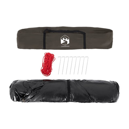 Angelzelt 4 Personen Quick Release Braun