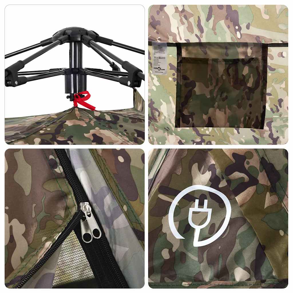 Angelzelt 4 Personen Tarnmuster Quick Release Camouflage