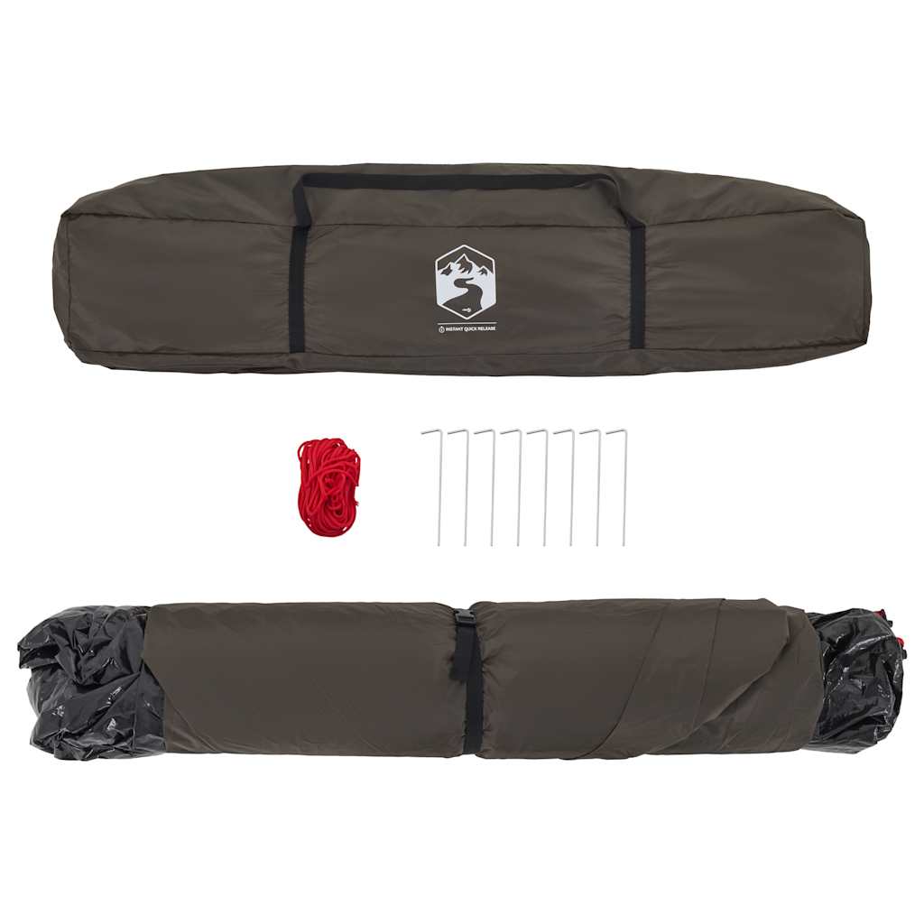 Angelzelt 4 Personen Quick Release Braun