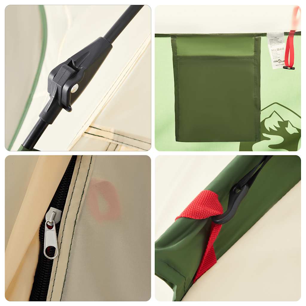 Campingzelt 4 Personen Quick Release Grün