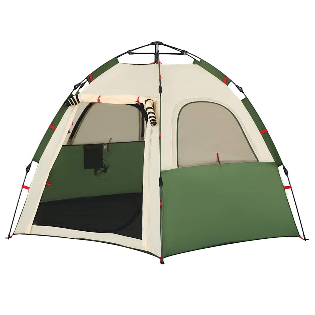 Campingzelt 4 Personen Quick Release Grün
