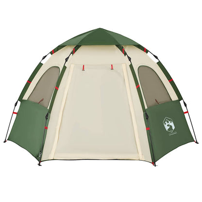 Campingzelt 4 Personen Quick Release Grün