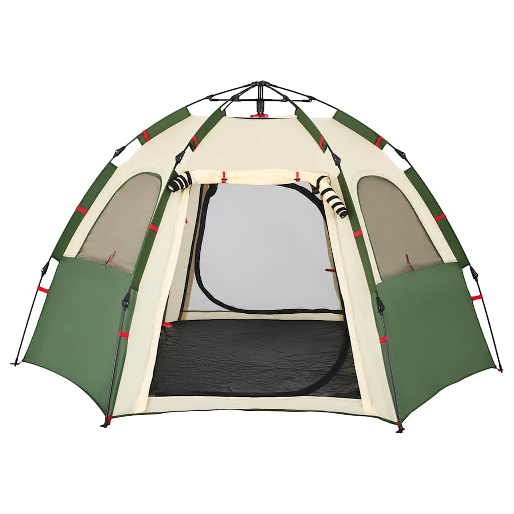 Campingzelt 4 Personen Quick Release Grün