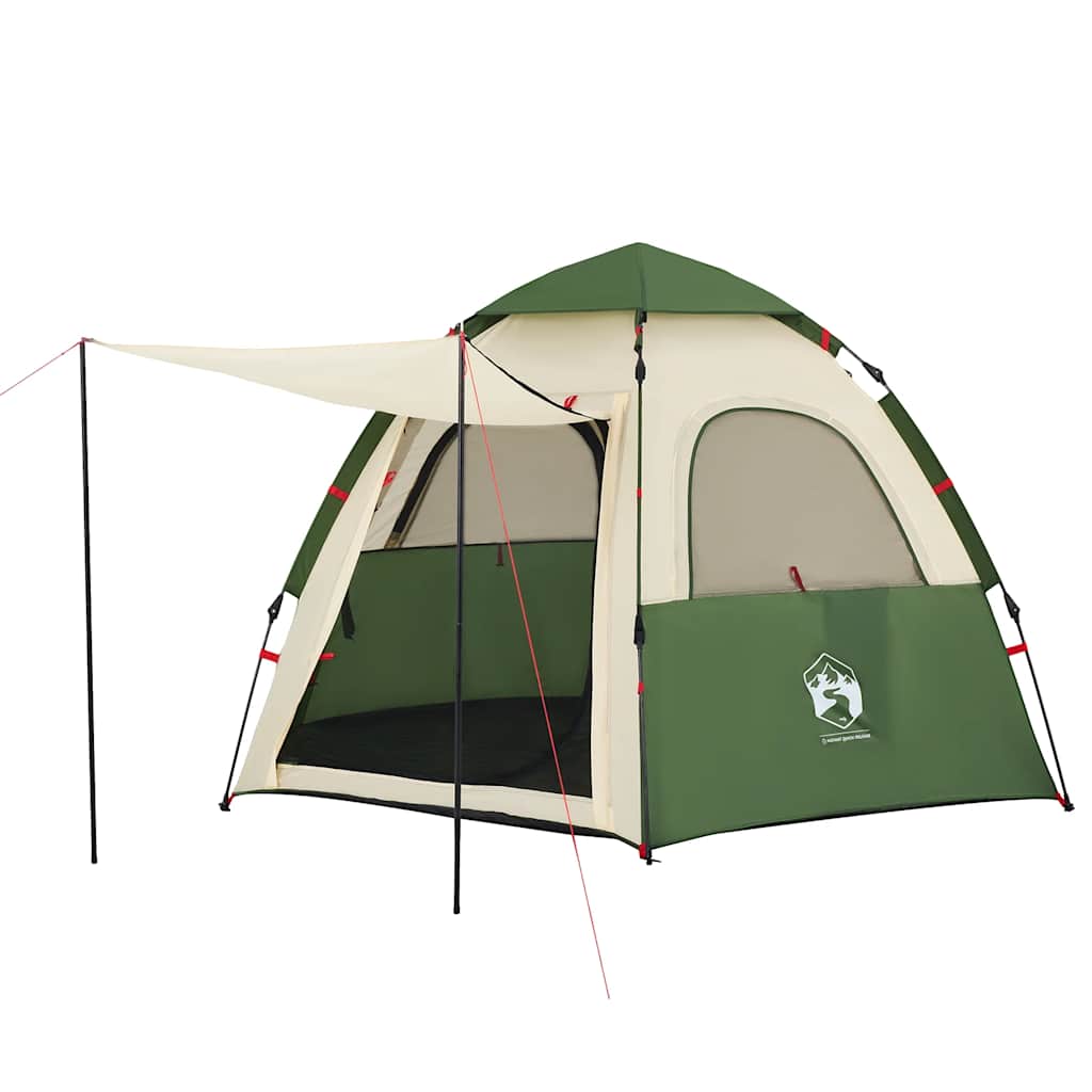Campingzelt 4 Personen Quick Release Grün