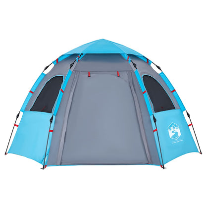 Campingzelt 4 Personen Quick Release Blau