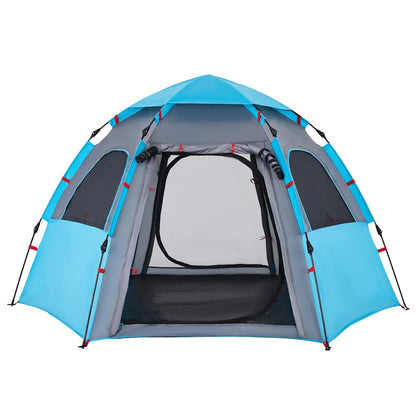 Campingzelt 4 Personen Quick Release Blau