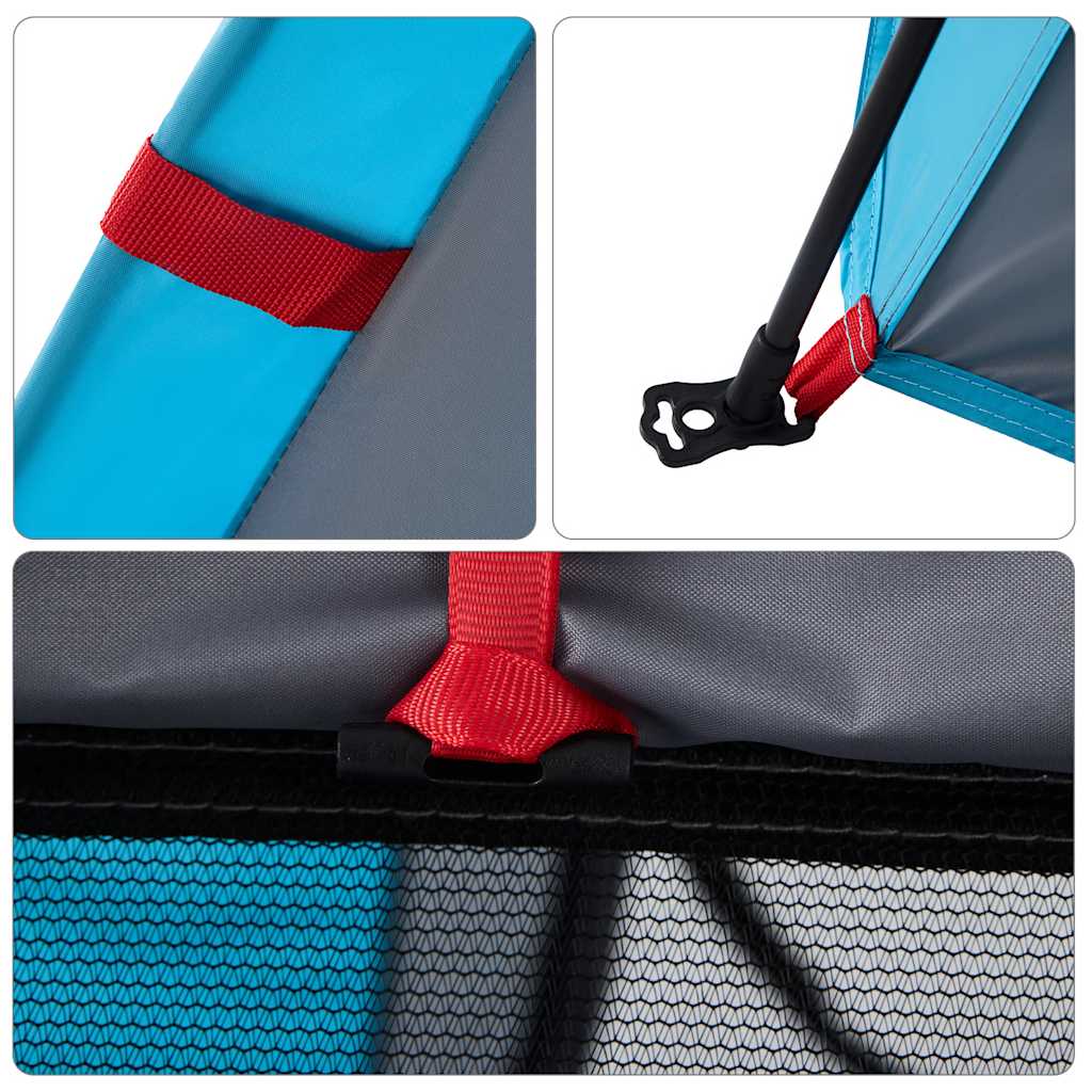 Campingzelt 4 Personen Quick Release Blau