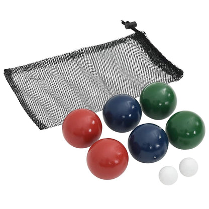 8-Tlg. Boccia-Spielset Mit Tragetasche Massivholz Kiefer