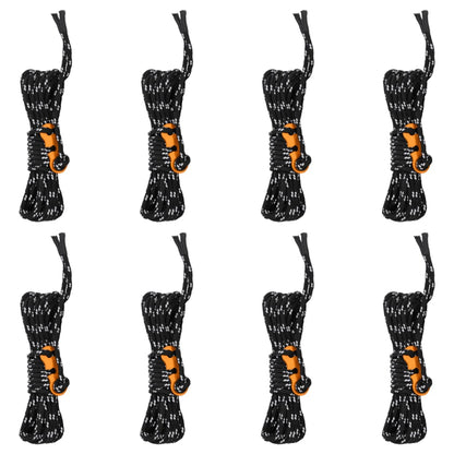 Zeltleinen Mit Seilspannern 8 Stk. Reflektierend 4 M 4 Mm