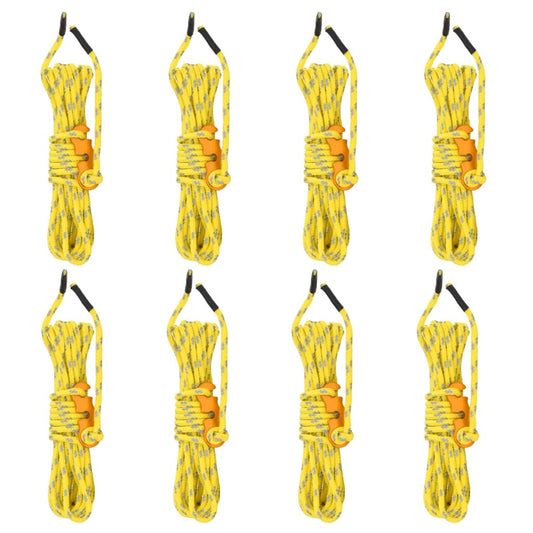 Zeltleinen Mit Seilspannern 8 Stk. Reflektierend 4 M 4 Mm