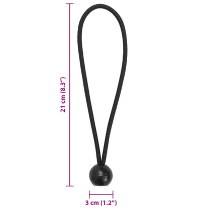 Spanngummis Mit Kugeln 25 Stk. 21 X 0,5 Cm