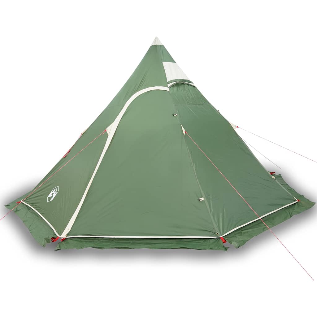 Tipi-Campingzelt 5 Personen Wasserdicht Grün