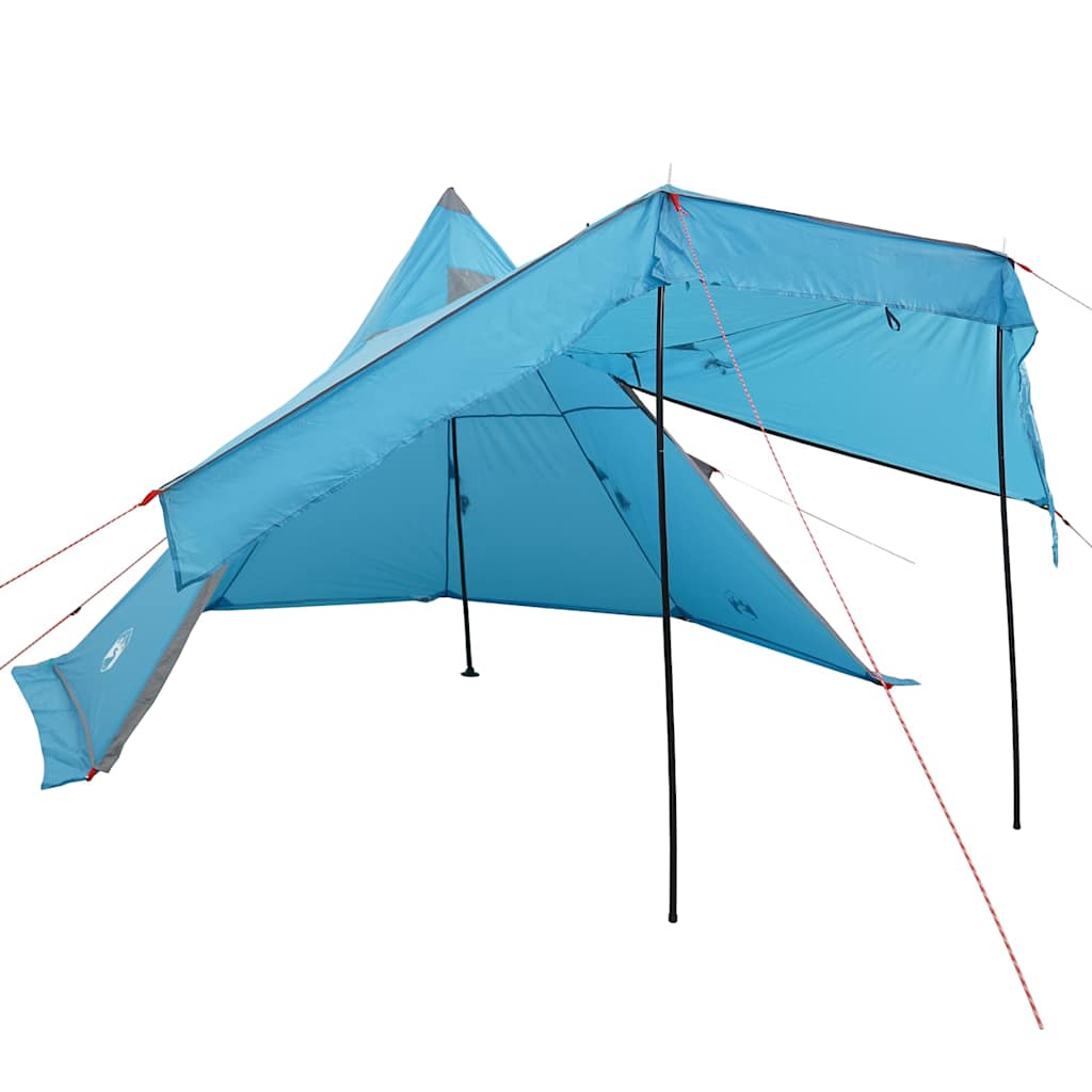 Tipi-Campingzelt 5 Person Wasserdicht Blau