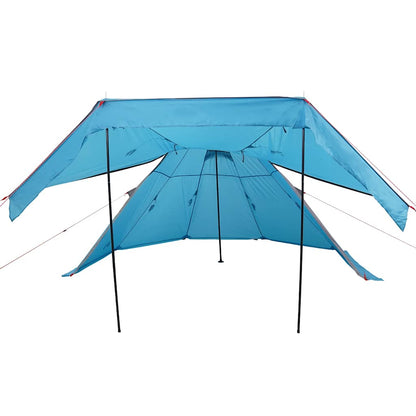 Tipi-Campingzelt 5 Person Wasserdicht Blau
