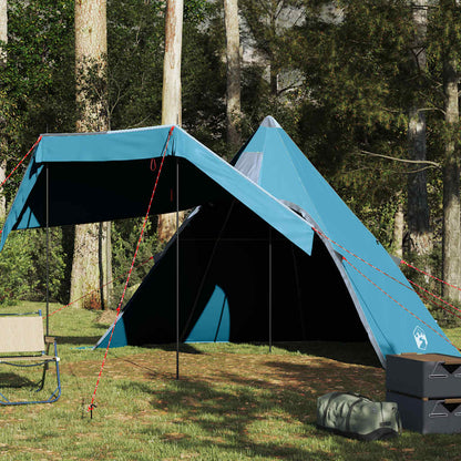 Tipi-Campingzelt 5 Person Wasserdicht Blau
