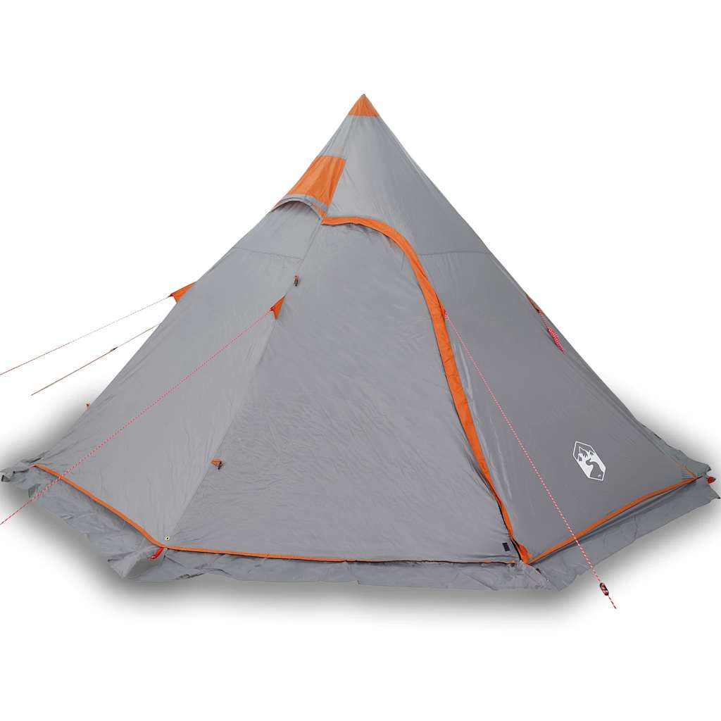 Tipi-Campingzelt 5 Personen Wasserdicht Grau