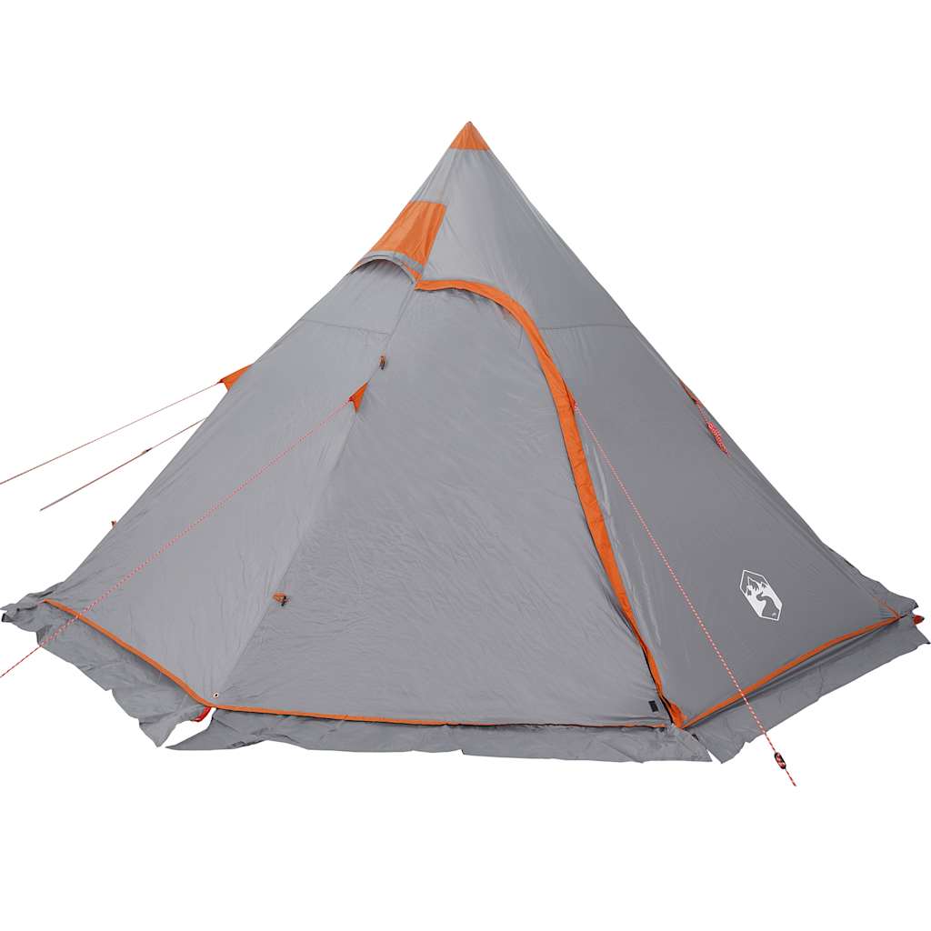 Tipi-Campingzelt 5 Personen Wasserdicht Grau