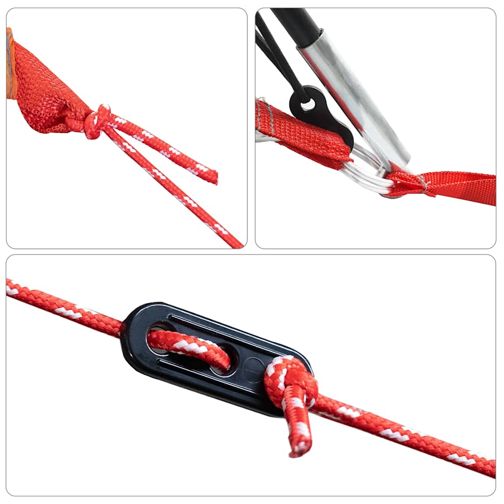 Kuppel-Familienzelt 8 Personen Wasserdicht Grau Und Orange