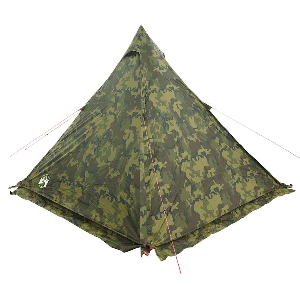 Tipi-Familienzelt 6 Personen Tarnmuster Wasserdicht Camouflage