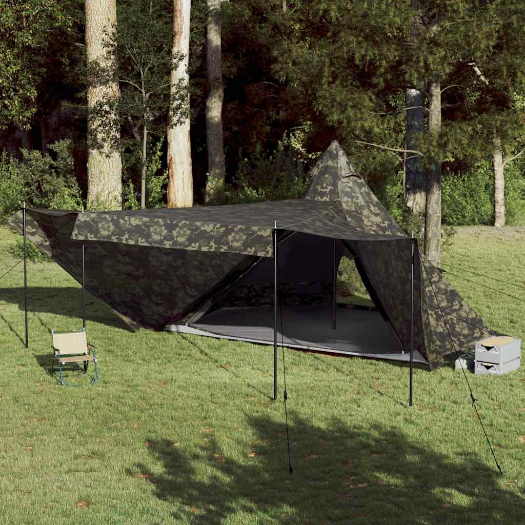 Tipi-Familienzelt 6 Personen Tarnmuster Wasserdicht Camouflage