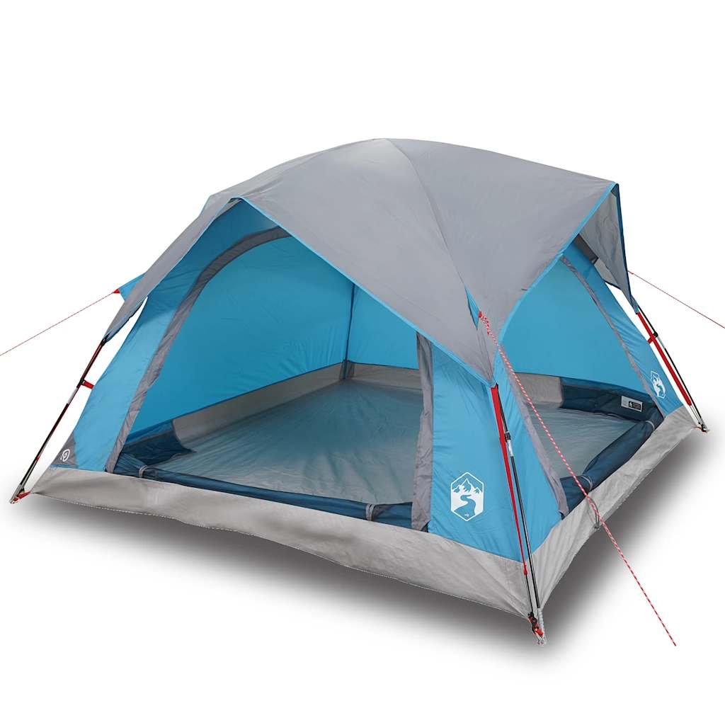 Campingzelt 4 Personen Wasserdicht Blau