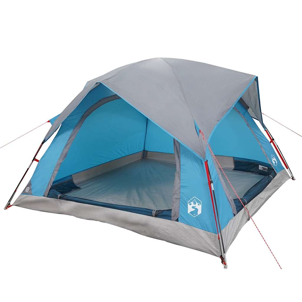 Campingzelt 4 Personen Wasserdicht Blau