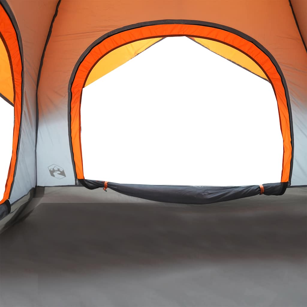 Campingzelt 4 Personen Wasserdicht Grau Und Orange