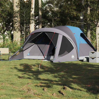 Tunnel-Familienzelt 6 Personen Wasserdicht Blau