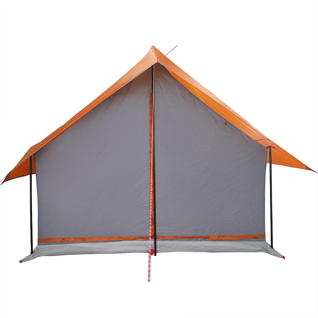 Campingzelt 5 Personen Wasserdicht Grau Und Orange