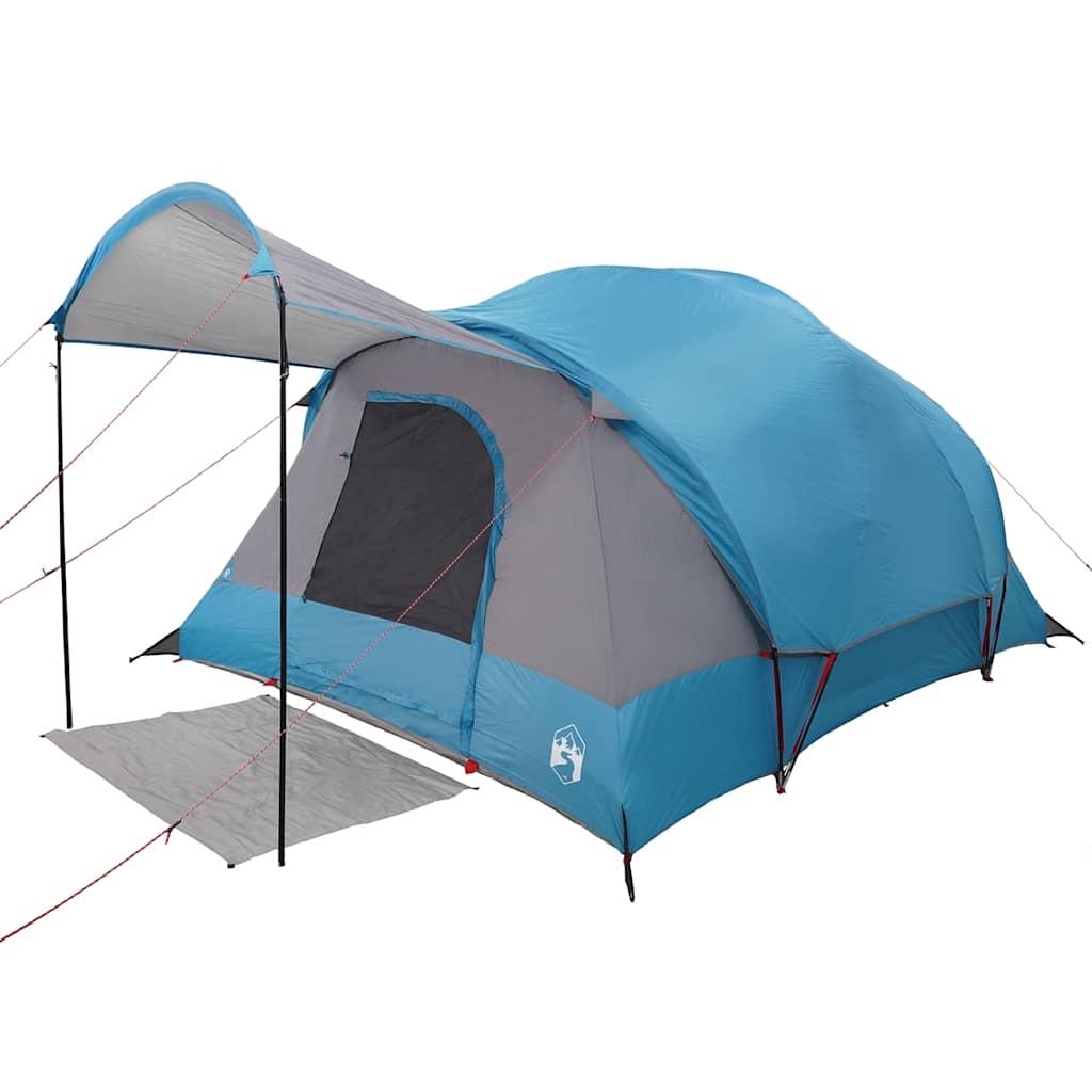 Tunnel-Familienzelt 8 Personen Wasserdicht Blau