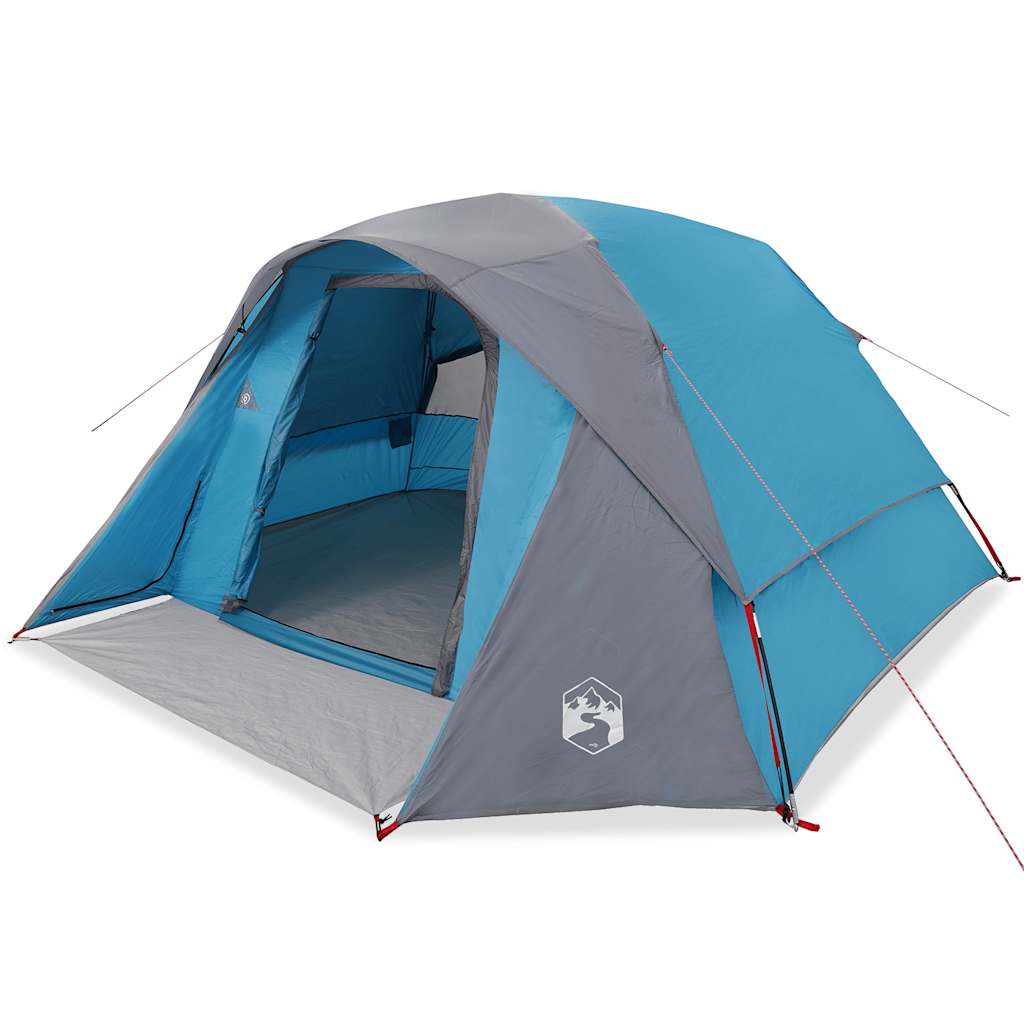 Campingzelt 4 Personen Wasserdicht Blau