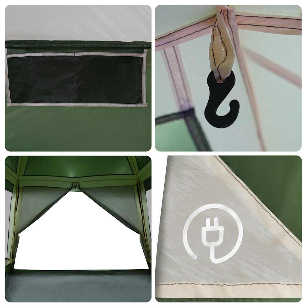 Familienzelt Für 6 Personen Wasserdicht Grün