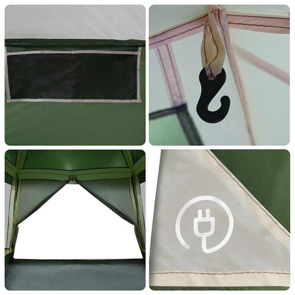 Familienzelt Für 6 Personen Wasserdicht Grün