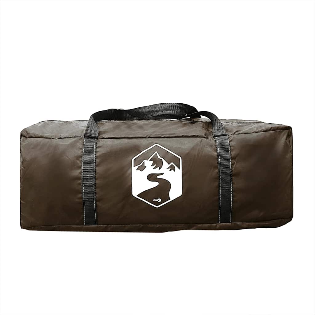 Tunnel-Familienzelt 6 Personen Wasserdicht Braun