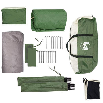 Campingzelt 5 Personen Wasserdicht Grün