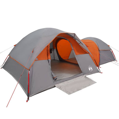 Campingzelt 5 Personen Wasserdicht Grau Und Orange