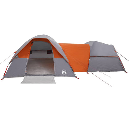 Campingzelt 5 Personen Wasserdicht Grau Und Orange
