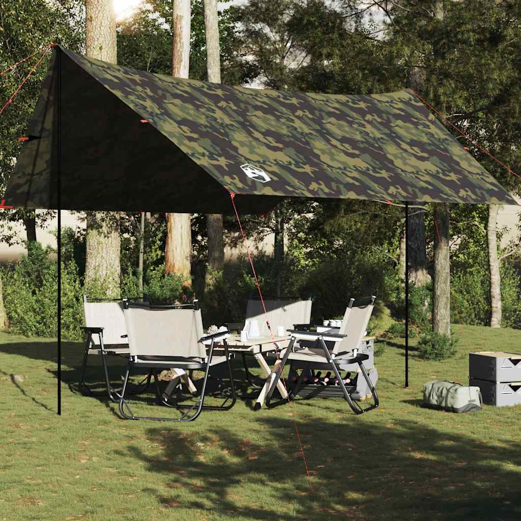 Tarp Tarnmuster 438X376X212 Cm Wasserdicht Camouflage