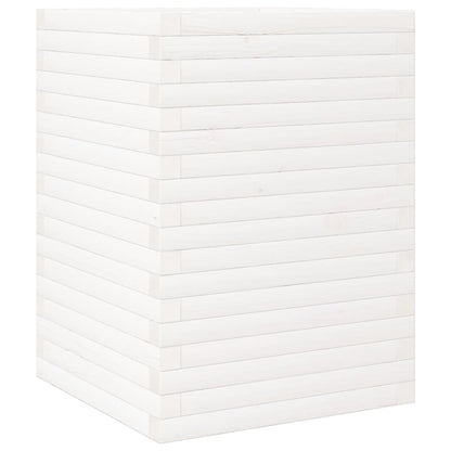 Pflanzkübel 50X50X68,5 Cm Massivholz Kiefer Weiß