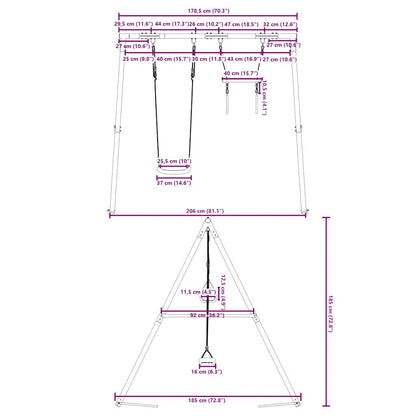 Schaukel-Set Mit Schaukelsitz Und Trapez