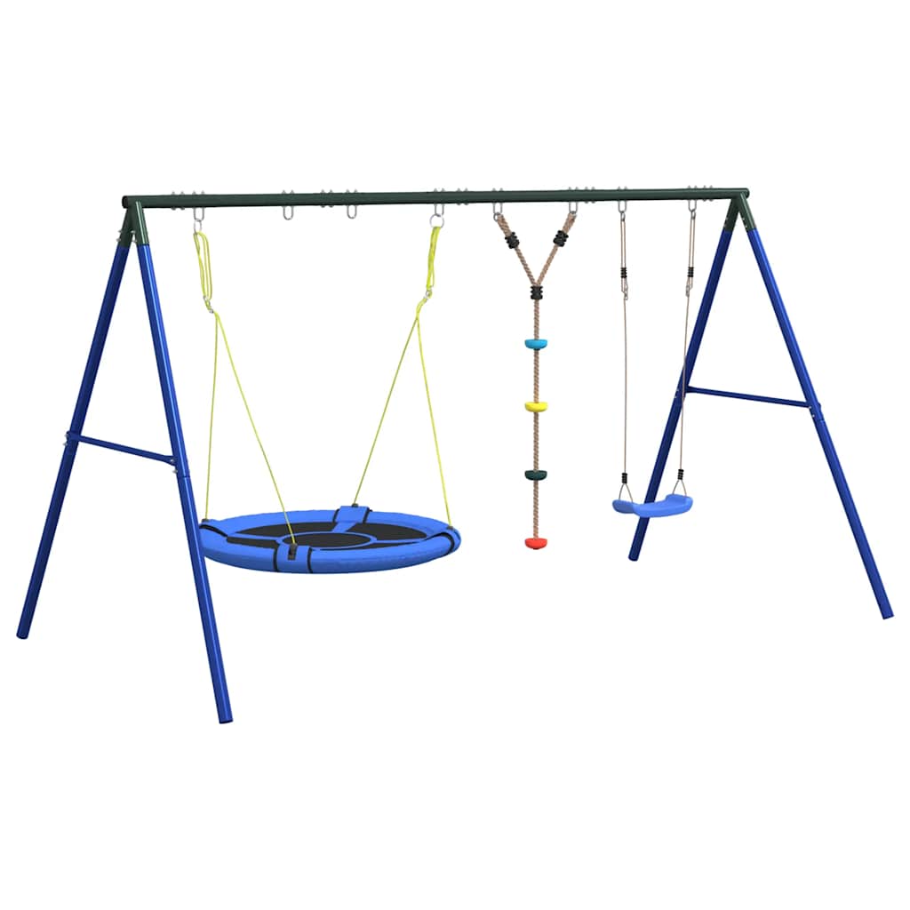 Schaukel-Set Mit Schaukelsitz Kletterschaukel Und Nestschaukel