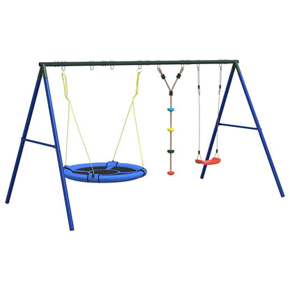 Schaukel-Set Mit Schaukelsitz Kletterschaukel Und Nestschaukel