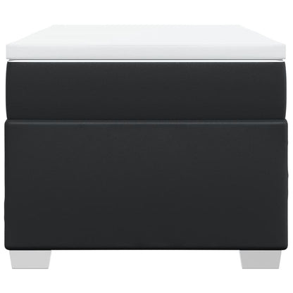 Boxspringbett Mit Matratze Schwarz Kunstleder